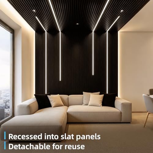 Dimmable Warm Light Reusable Recessed Silicone Rope Light