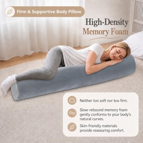 long round pillow with Memory foam cylindrical pillows