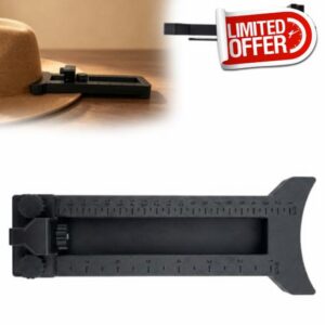 Ambidextrous Hat Brim Cutter Tool - Adjustable Millinery Edge Trimmer                                                          Dual-Knob Width & Depth Control