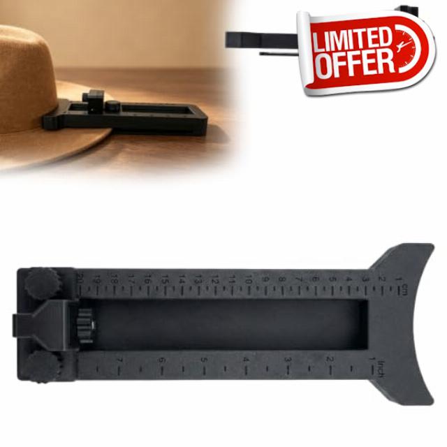 Ambidextrous Hat Brim Cutter Tool - Adjustable Millinery Edge Trimmer                                                          Dual-Knob Width & Depth Control