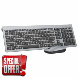 Ergonomic Ultra Slim Wireless Keyboard and Mouse Combo