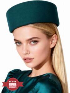 HIMESPORT S Wool Pillbox Hats for Women Ladies Elegant Wedding Formal Church Tea Party Cocktail Ha