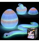 Cybermaker 8.5in 12pcs 3D Printed Dragon Eggs, Articulated Figure for Kids | Glow design, 8.5in p...