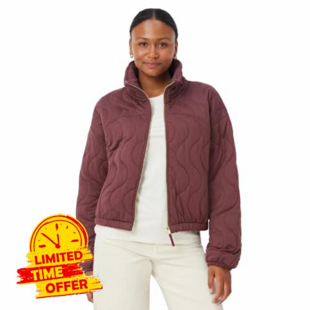 Amazon Essentials Women's Active Soft Performance Quilted Athleisure Full Zip Jacke