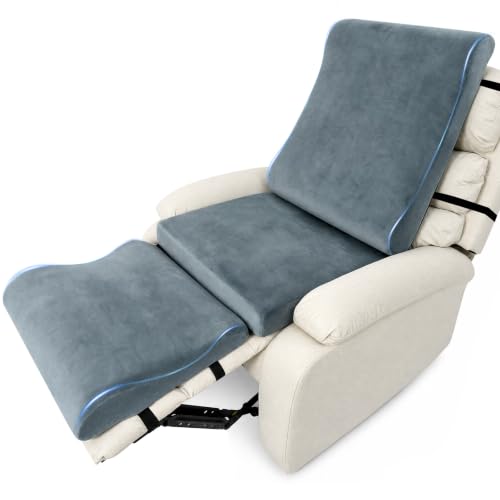 Ergonomic Curved Recliner Cushion Recliner Seat Cushion with Back & Footrest