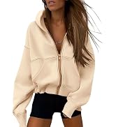 PRETTYGARDEN Hoodies for Women Sweatshirt Zip Up Hoodie Fall Fashion 2026 Trendy Long Sleeve Jack...