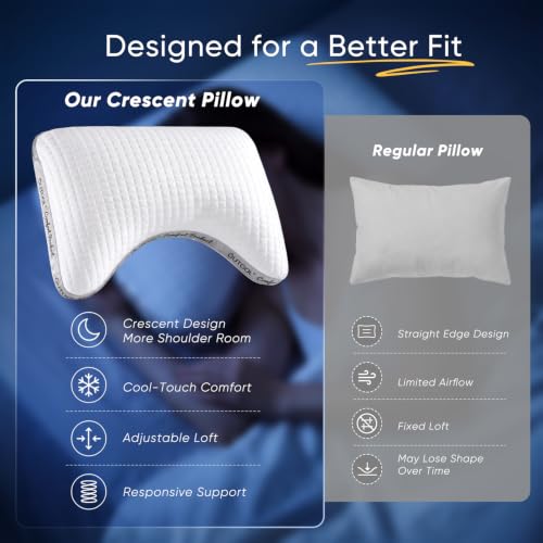 Queen Size Curved Shoulder Cutout