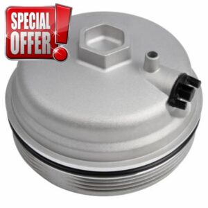 Aluminum Fuel Filter Cap Compatible with Ram Trucks 68436815AB 68436815AA                                                          Compatible with 2020-2023 Ram 1500 3.0L 2019-2024 Ram 2500 3500 4500 5500 6.7L Filter Housing Cover