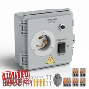 Joinfworld Generator Transfer Switch 30A 125V                                                          Manual Transfer Switch