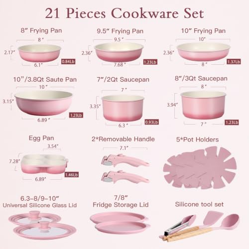 Gradient Induction Kitchen Cooking Sets
