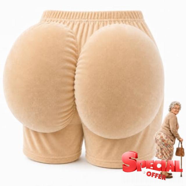 Fake Big Butt Funny Old Lady Fat Suit Halloween Costume Accessory Granny Cosplay Prop Soft Lightweight Design Secure Elastic Waist Santa Claus Dress-Up Christmas Gag Gift Party Pranks for Adults