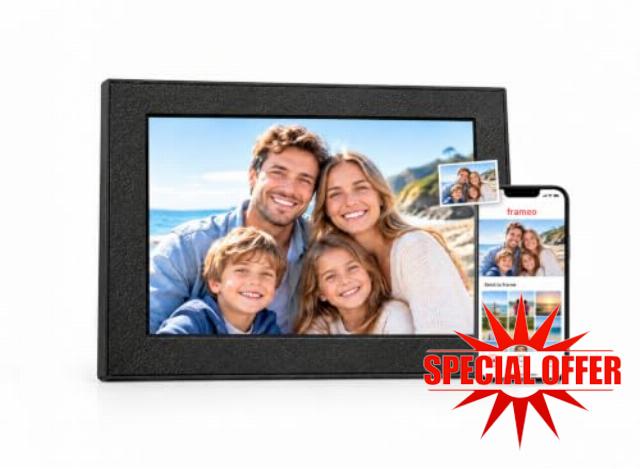 64GB 11 Inch frameo Digital Photo Frame 1920x1300P Black                                                          2.4G/5G Wi‑Fi