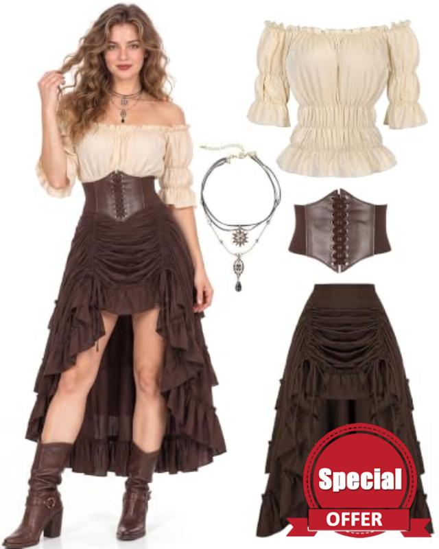 Medieval/Renaissance Costume Women Pirate Costume Halloween Costume