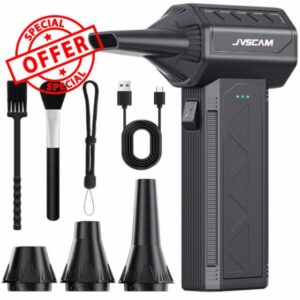 Compressed air duster-150000RPM with Brushless Motor Super Power air Blower                                                          Speed Adjustable Cordless rechargeable Electric air duster