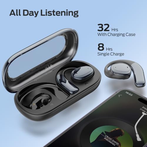 Touch Control and IPX5 Waterproof Open Earbuds