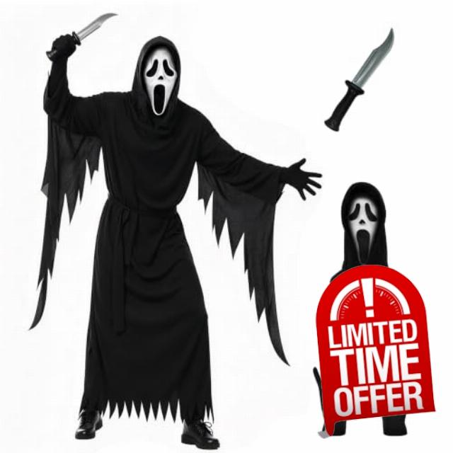 Scream Costume for Kids with Mask