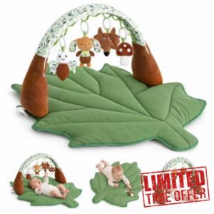 Leaf Baby Play Gym Mat with Detachable Arch