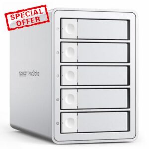 ORICO 5-Bay Hard Drive Enclosure Daisy-Chain HDD Enclosure                                                          USB 3.2 Gen 2 Aluminum HDD Enclosure for 2.5"/3.5" SATA HDD/SSD