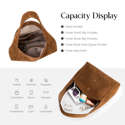Lightweight Multi-Pocket Shoulder Handbags for Work