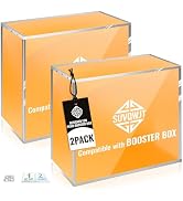 SUVQWJT Upgrade PKMN Booster Box Acrylic Case, 5mm Thick Clear Acrylic Protector, PKMN Booster Bo...