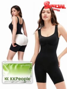 Bathroom Friendly Shapewear Easy-Off Bodysuit Tummy Control                                                          Women's Hip Lift Seamless Full Body Shaper Rear Closure Comfortable Under Dresses and Everyday Outfits