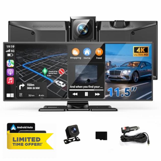 11.5" Wireless Carplay Screen for Car