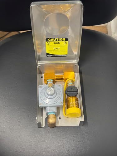 1/2 Inch Quick Connect Wall-Mount Stainless Steel Enclosure with Shut Off Valve