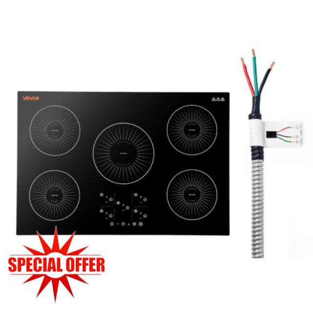 VEVOR Induction Cooktop 30In 5 Burners