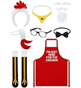 10 PCS Chicken Couple Costume, Funny Duo Costumes for Best Friends Multi | Tutu Skirts, Yellow Op...