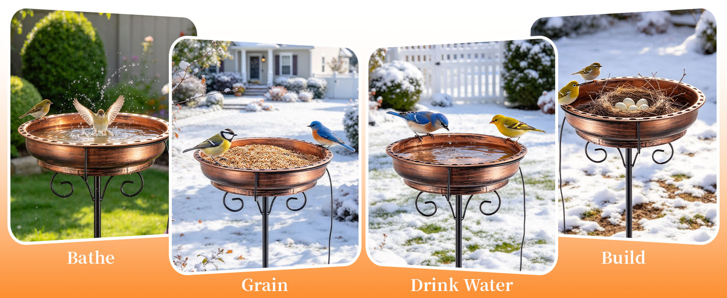 bird bath heaters for outdoors in winter