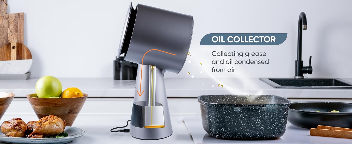 Breetee Portable Range Hood_oil collector cup for silver portable range hood