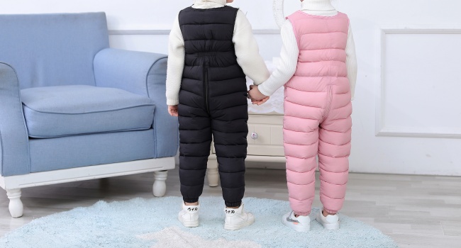 Venbyarth Kids Fleece Lined Bib Snow Pants, Toddler Winter Overalls with Dinosaur Embroidery