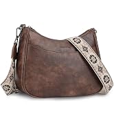 APHISON Trendy Leather Crossbody Purse, Women's Shoulder Handbag | Adjustable Strap, Multi‑pocket...