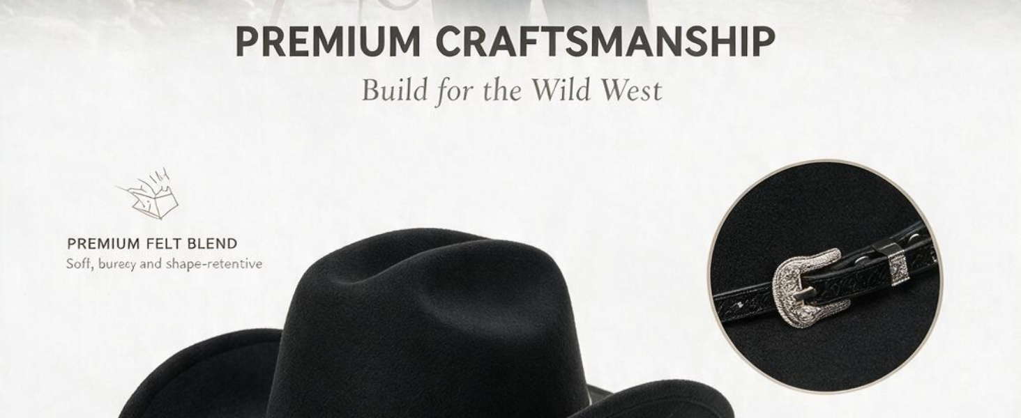 CLASSIC WESTERNCOWBOY HAT