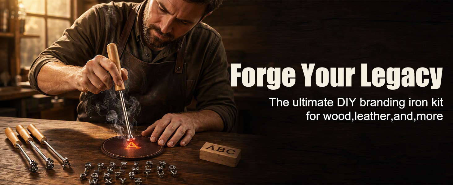 Mini Branding Irons 26 Letters