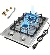 GATFFSEN Electric Cooktop, Portable Electric Stove with LED Touch Control 8 Power Level, 1800W In...