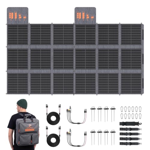 N-Type 25.6% Efficiency Anti-Shading 250W*2 Foldable Solar Blanket for EcoFlow DELTA/BLUETTI Elite/Anker C1000