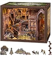 CCCDF Book Nook Kit - DIY Miniature House Dollhouse Kit for Adult and Teens, Tiny House Bookshelf...