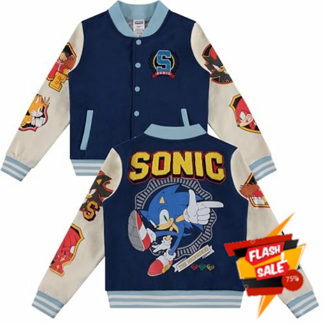 SEGA Sonic The Hedgehog Boys Varsity Jacket