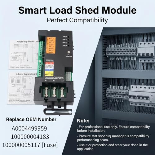 10000004183 Smart AC Module Load Shed Module (SACM) w/Fuse(10000005117) Fit for Generac 100A 200A Automatic Transfer Switch