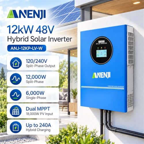 Pure Sine Wave Power Inverter Dual MPPT Charge Controller