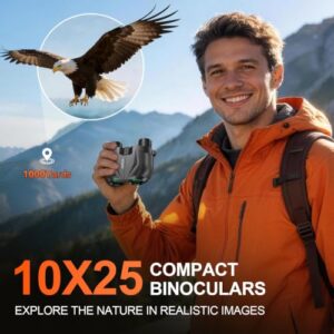 Lightweight HD Small Binoculars                                                          BAK4 Prism & FMC Lens