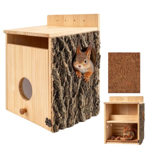 Predator Proof Easy Assembly Squirrel Box for Backyard