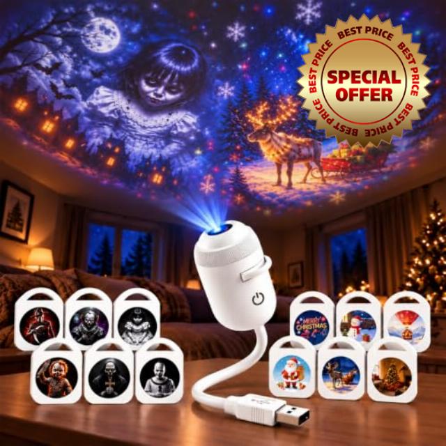 Halloween Christmas Projector