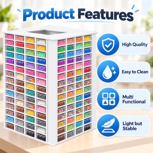 Desktop Craft Storage Rack for Bracelet Making DIY Craft Nail