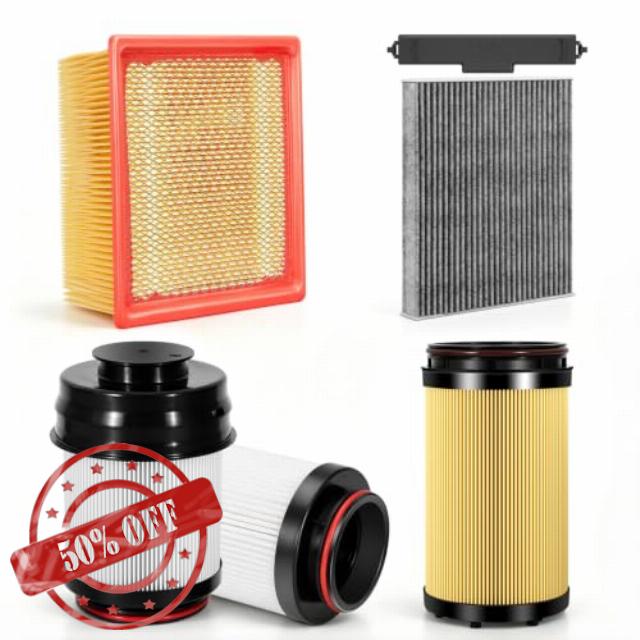 2025-2026 Fuel Oil Filter Kit 68677800AA 68677810AA Fit for 6.7L cummins                                                          Fuel/Oil/Air Filter/Cabin Air Filter Kit Fits 2025+ Ram 2500/3500/4500/5500 Turbo Diesel
