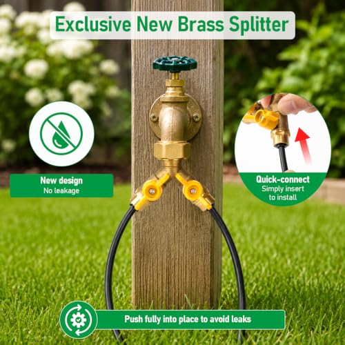 Tee-Stake 1/4" 40pcs 360°Adjustable Nozzles & Bendable Rod