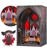 DIY Book Nook Kit Miniature House Dollhouse Kit, Book Nook Kits for Beginners, 3D Wooden Puzzle B...