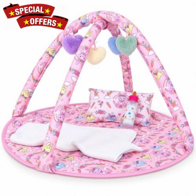 BABESIDE Baby Doll Accessories Play Mat Set with Arches