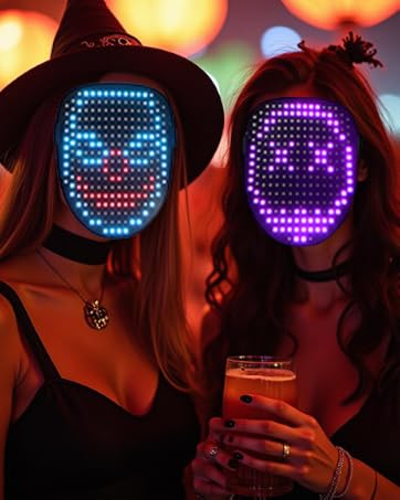 halloween masks light mask mask cosplay slipknot mask cool costumes godzilla mask light up costume